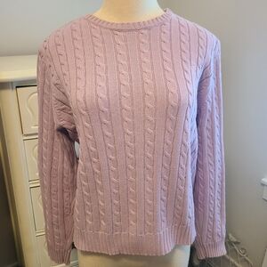 Ralph Lauren Cable Knit Crew Neck Sweater